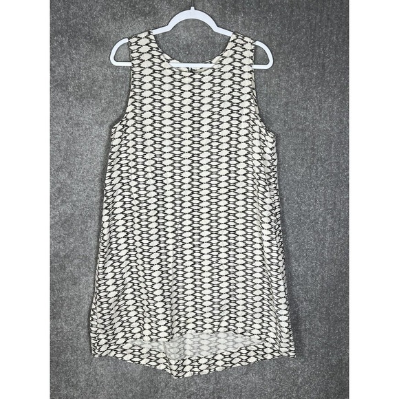 Joan Vass New York Dress Womens Size XL Linen Rayon High Low Sleeveless - Picture 1 of 8